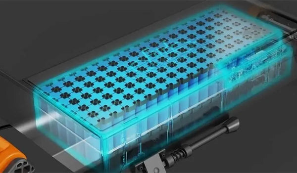 Hoe ziet de binnenkant van een elektrische fietsbatterij eruit?