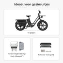 Fiido T2 Longtail Elektrische Bakfiets